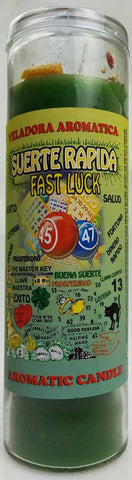Fast Luck (Suerte Rapida) aromatic jar candle (gold painted)