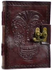 Day of the Dead leather w/ latch