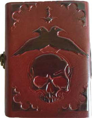 5" x 6 1/2" Skull leather w/ latch