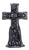 4 1/2" Crucifix Black candle