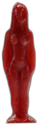 Red Female candle