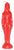 7 1/4" Red Woman candle