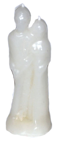 6" Marriage White candle