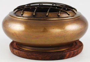 Brass Screen incense burner with Coaster