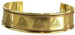 Triquetra Copper and Brass bracelet