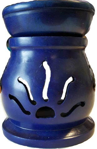 3 1/2" Blue Soapstone oil diffuser