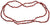 Elegua beads red & black