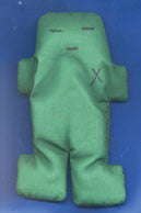 Green Voodoo Doll 5"